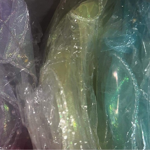 Jellyfish light 🪼💜 PURPLE light up holographic 3 modes clear beads hanging - Picture 13 of 13